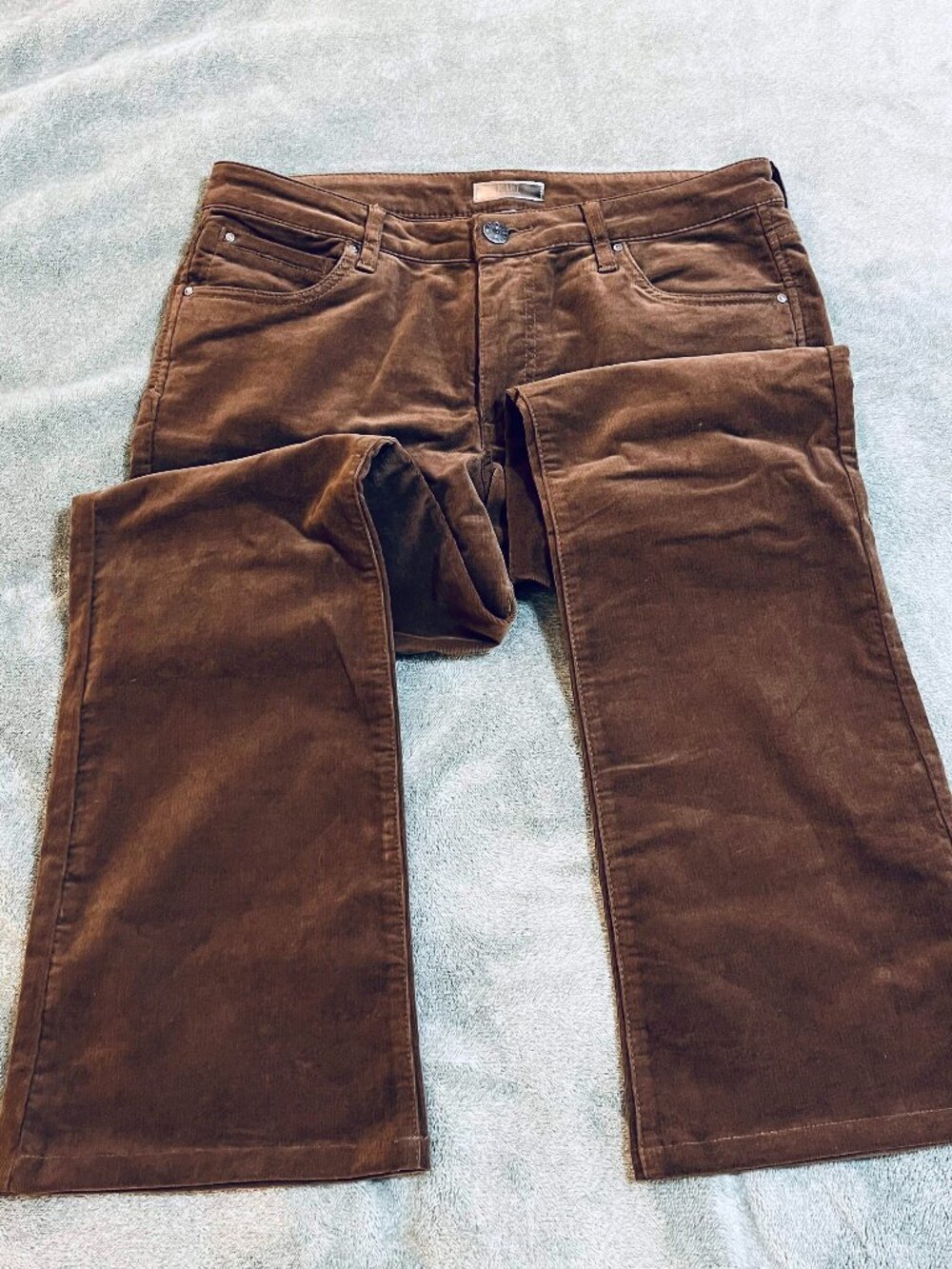 Kut From The Kloth Natalie Bootcut Corduroy Pants Jeans Brown Size 10 Stretch